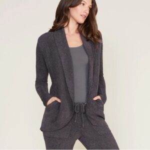 Barefoot Dreams CozyChic Lite Circle Cardigan Gray Purple Style 452 Size XS/S